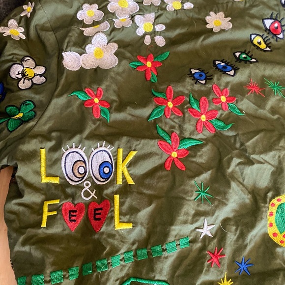 Adidas X Pharrell Williams camp embroidered cotton button up shirt - Picture 10 of 16